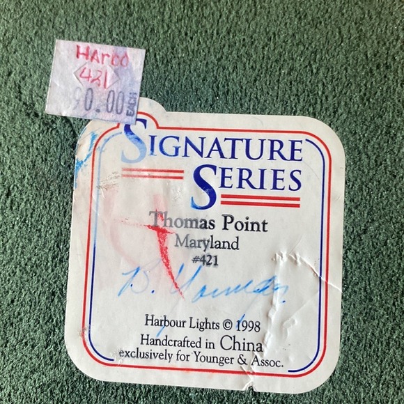 Thomas Point MD Lighthouse #B486 1998 Collectible Nautical Decor Figurine - Picture 12 of 12